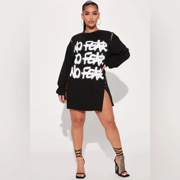 No Fear T-Shirt Dress - Picture 2 of 4